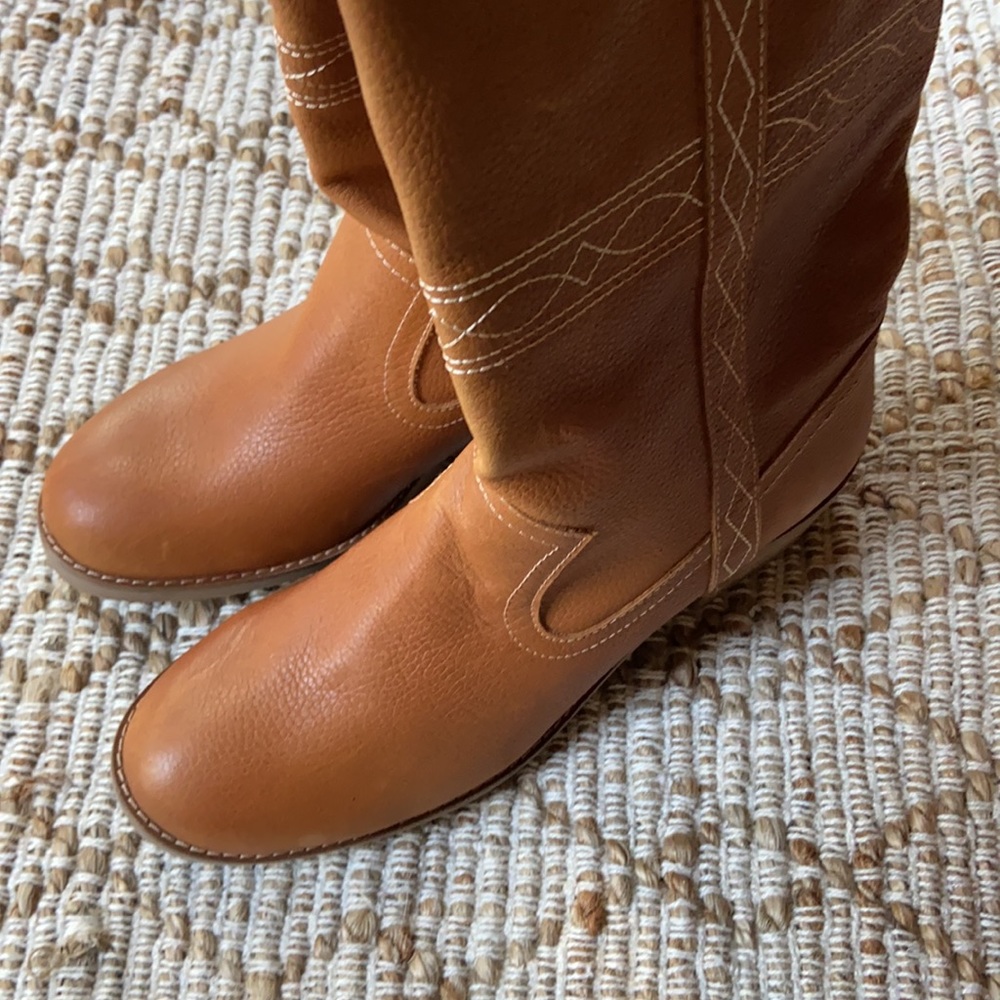 New DINGO LONGHORN WESTERN Cognac BOOTS - Picture 5 of 9